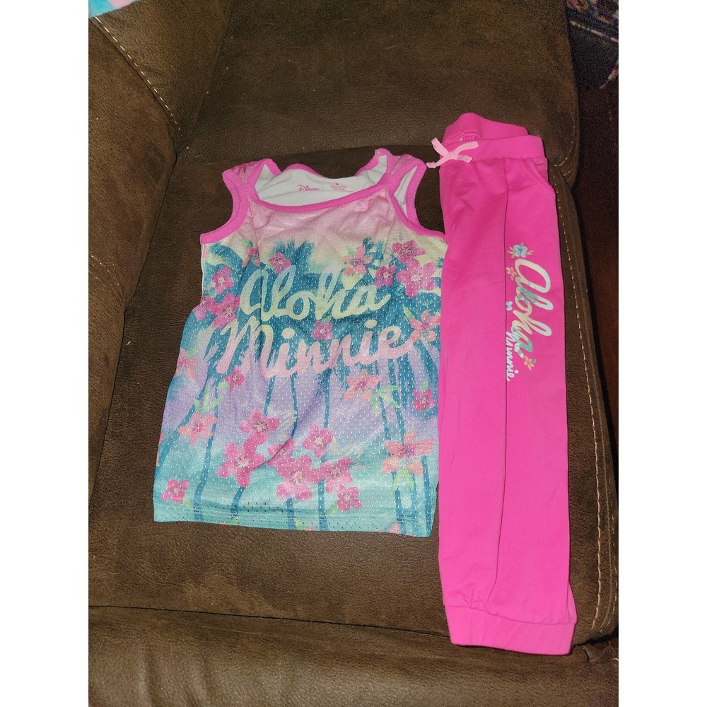 Disney jumping beans aloha minnie top and pants size 6